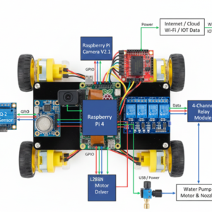 ai & iot based fire detection & extinguishing robot