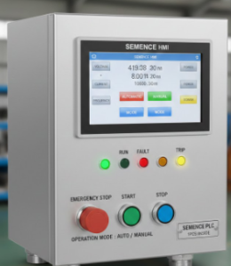 3 phase plc based electrical control panel