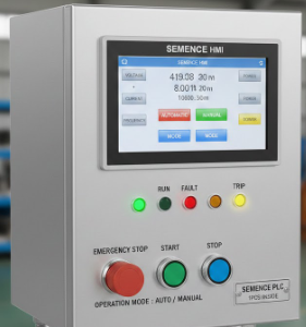 3 phase plc based electrical control panel