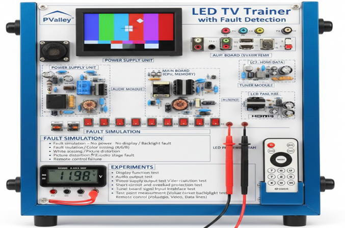 led tv trainer with fault detection led tv trainer with fault detection