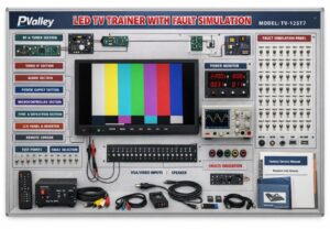 LED TV Trainer with fault simulation