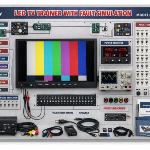 LED TV Trainer with fault simulation