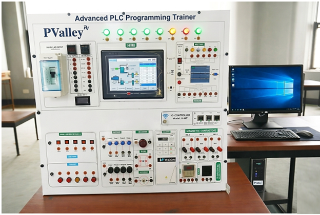 Advanced PLC Programming Trainer (PLC+VFD+HMI)
